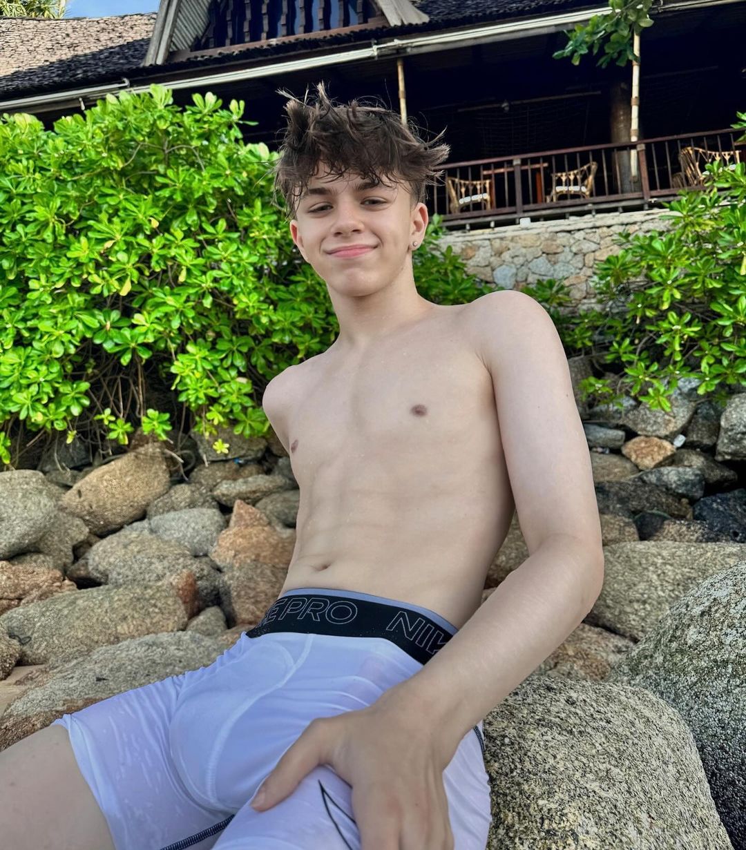 bear boy out of pool