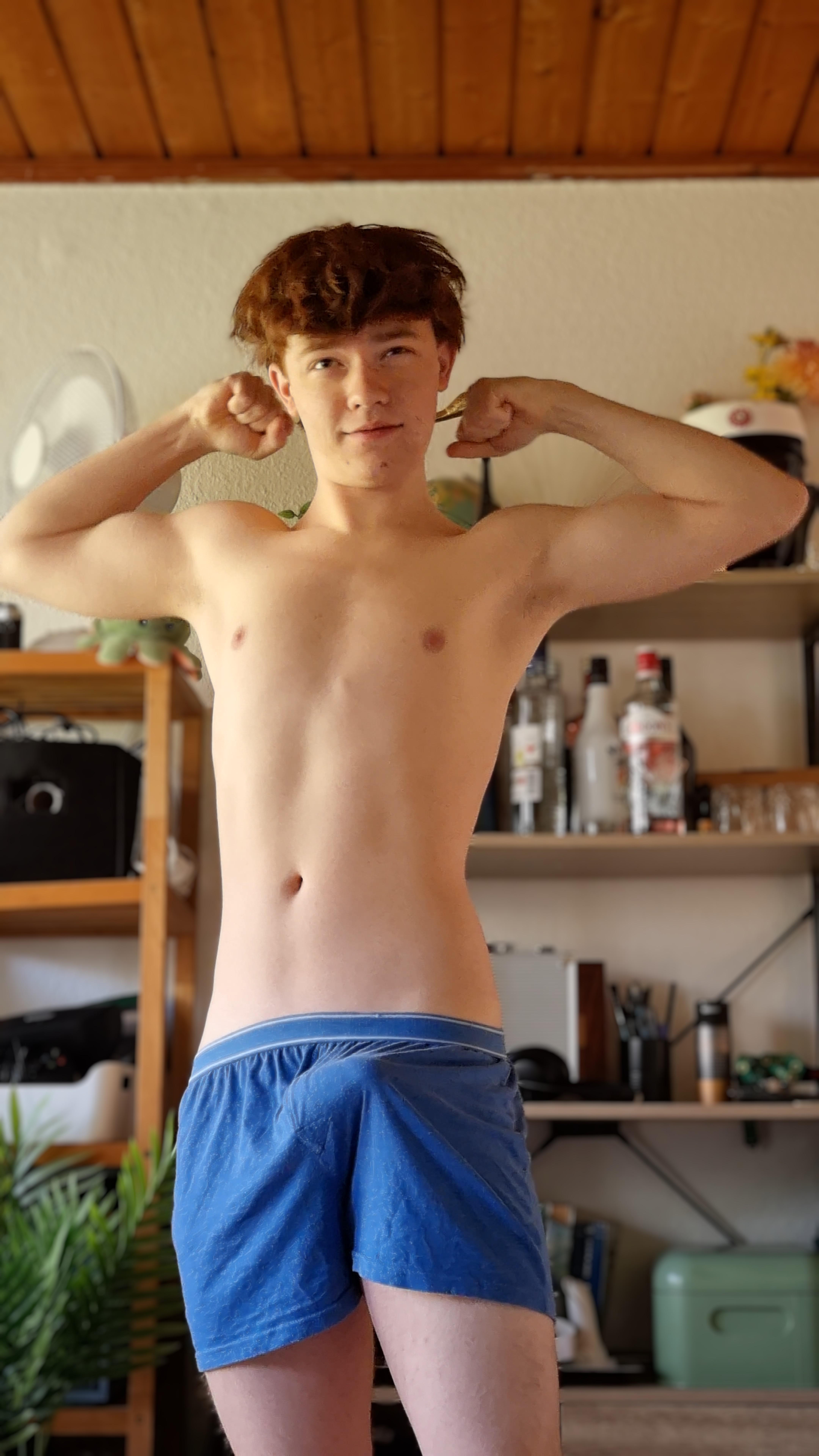 bulging boxers boy